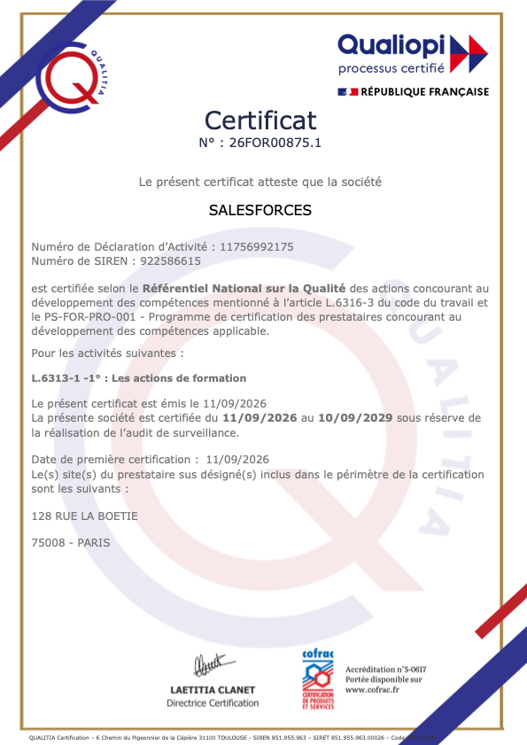 STRATÈGE® certifié Qualiopi - Organisme de formation reconnu pour la qualité de ses prestations