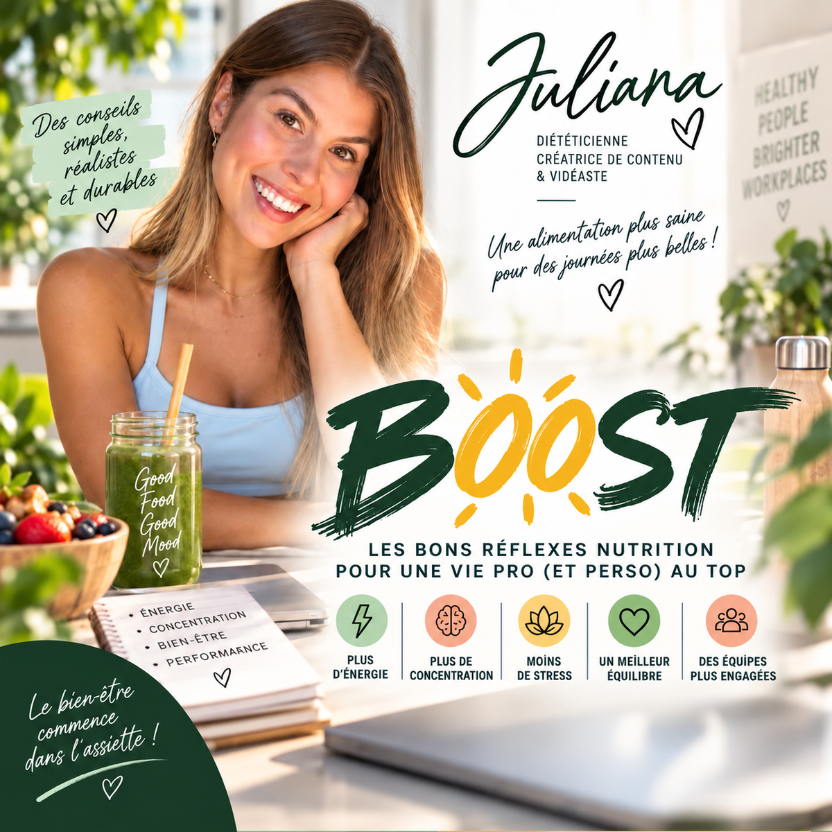 BOOST : LES BONS RÉFLEXES NUTRITION POUR UNE VIE PRO (ET PERSO) AU TOP